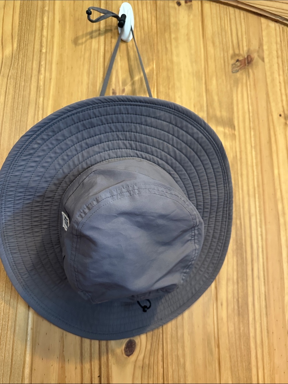 The Game Gray Wide-Brim Boonie Hat with Chin Cord